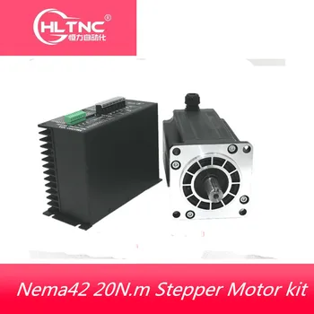 1 Nema 42 20N.m Стъпков двигател + Задвижващи Комплекти фаза 3 6.9 A 110 мм NEMA42 Стъпков двигател за смилане на струг с ЦПУ 3M2280-10A + 110BYGH350D
