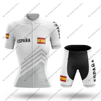 2022 Нова Испания Колоездене Джърси Pro Team Велосипедна Облекло Лятото С Къс Ръкав МТВ Велосипед Ризи Мъжки Велосипед Джърси Ropa De Ciclismo