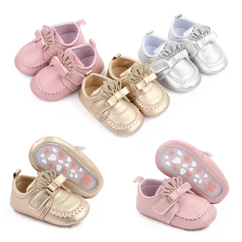 2022 Пролетно Детска Мода Ретро Детски Обувки На Принцесата На Равна Подметка За Момиченца Кожени Обувки За Момиченца