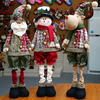 76 см Коледна Плюшен Фигурка Скъпа Голяма Стоящи Плюшен Кукла с Плъзгащи се Крака За Декориране на Домашния Офис GRSA889