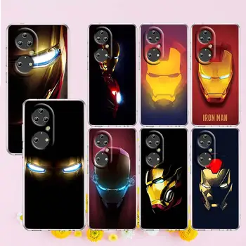 Marvel Cool Art Железния Човек За Huawei P50 P40 P30 P20 Lite 5G Pro Nova 5T Y9S Y9 Prime Y6 2019 Прозрачен Мек Калъф За Телефон от TPU