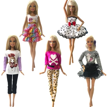 NK, 5 бр./компл., Костюм Принцеса, Модни и Ежедневни Дрехи Ръчна изработка, Панталони За Момичета, Кукла Барби е най-Добрият Подарък за Рожден Ден за деца