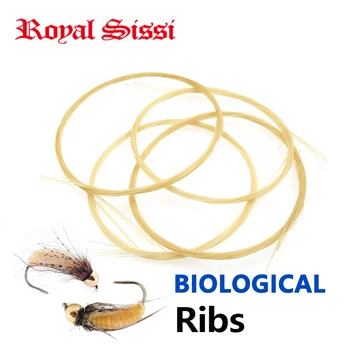 Royal Sissi 4 размера разнообразни общо 6 метра биологични ребра нимфи материали за връзване на мухи за какавидите ручейника риболов която да работи и да летят риболов на пъстърва