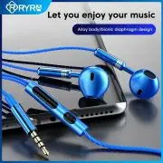 RYRA Нова Слушалки 3.5 мм Слушалки Неподатливостта Слушалки С Микрофон Ниски Бас ушите за Мобилен Телефон, За Лаптоп