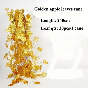 SPR златен лист на лотос лозови листа ябълков лист декоративни ратанови лоза фалшива имитация на честването на трубопроводная опаковка