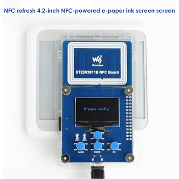 Waveshare ST25R3911B Такса за разработка на NFC, поддържа множество протоколи NFC ST25R3911B NFC Четец на борда на 1,3-инчов OLED + Shell