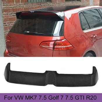 Въглеродни влакна/ABS Заден Спойлер на Покрива, Багажника, Кутия, Броня, Губа за Volkswagen VW Golf 7 7,5 VII MK7 7,5 GTI R Hatchblack 2014-2019