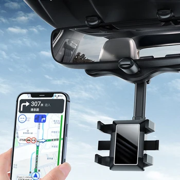 Въртящ се На 360 ° с Регулируема Телескопична Авто Телефонен Апарат За Управление на записващото устройство Скоба GPS Поддръжка на Мобилен Телефон за Кола Смартфон
