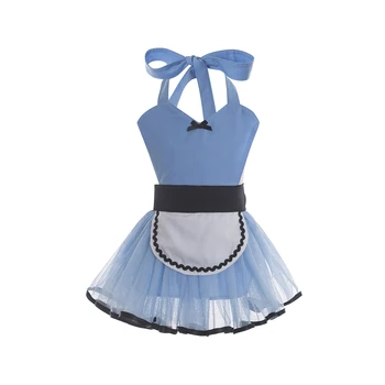 Детски костюм на Алиса в Страната на чудесата, детско рокля за Алиса в Страната на чудесата, подпори за фотосесия на новородено, бебешки дрехи за момичета с торта