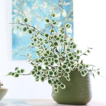 Изкуствено Растение със Зелени Листа от Бръшлян за Украса на Дома Партита Сам Материал за Цветя Аранжировки