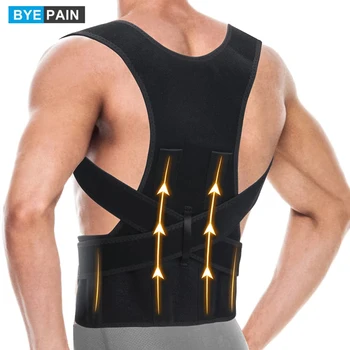 Коректор на стойката на тялото BYEPAIN за жени и Мъже, Регулируем и Удобен за Изправяне на гърба, на Гърба, на шията, бр и раменете