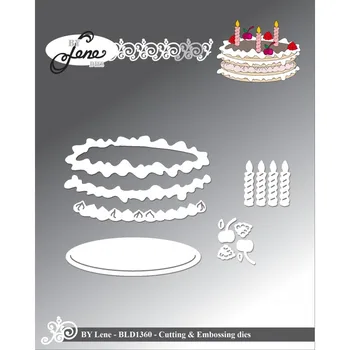Метални режещи удари торта за рождения ден нарязани на мухъл, карта, Албум за изрезки от хартия занаятчийски нож мухъл нож удар шаблони