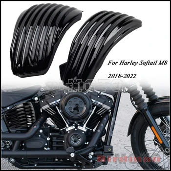 Мотоциклет Батерия Страничен Капак Обтекател Защитно Покритие За Softail На Harley M8 Street Bob Deluxe Low Rider Heritage 2018-2022