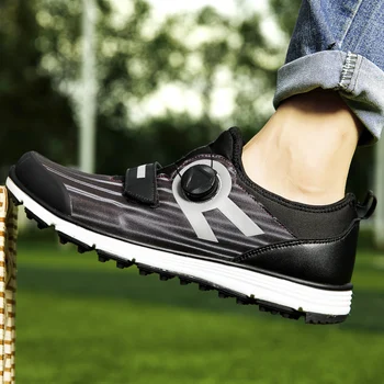 Мъжки обувки за голф голям размер на 40-45, Износоустойчиви Маратонки за голф, Улични Нескользящие Маратонки за Мъже, Удобни за ходене Обувки