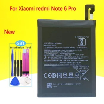 НОВА батерия BN48 За смартфон Xiaomi Redmi Note 6 Pro/Smart-мобилен телефон + Номер за проследяване