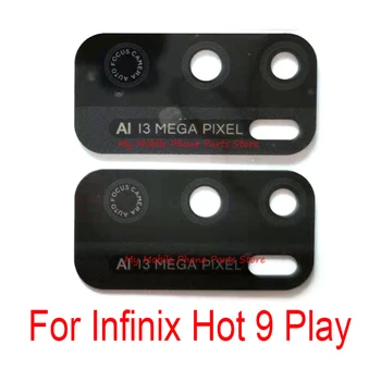 Нова Задна Стъклена Капачка За Обектива На Камерата, За Infinix Hot 9 Play Hot9 Play X680 На Обектива На Камерата С Лепилен Стикер Резервни Части За Ремонт На