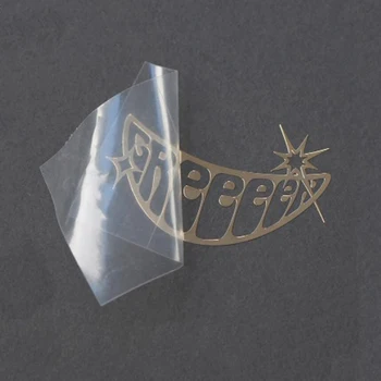 Обичай стикер логоса кутии за опаковка, лого метал лого никел стикер никел электроформаинг электроформаинг с лепило 3M