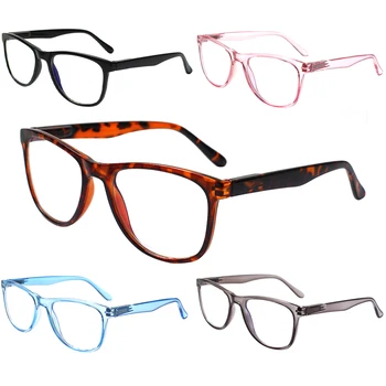 Очила за четене Boncamor, мъжки и женски, с пружинным тръба на шарнирна връзка, блокиране на синя Светлина, Анти-UV, Анти-Умора, компютърни Очила за Четене
