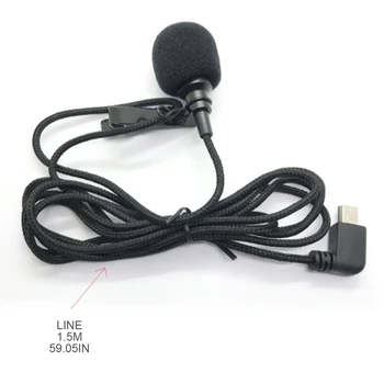 Петличный Гърдите Микрофон за SJCAM SJ10 SJ9 SJ8 Plus/Pro/Air, Ненасочено Кондензаторен Микрофон за интервю