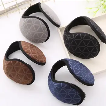 Плюшени слушалки Creative със задната стена, подобно на Кожата Зимни Мъжки Плюшени Слушалки Ястия за Ежедневно носене, Ушни Прикачни устройства, Слушалки