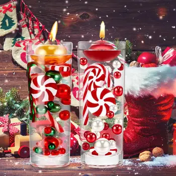 Пълнител Коледно Вази Перли Candyland Перли Водни Мъниста За Вази Коледни Беспламенные Плаващи Бонбони За Коледно Парти