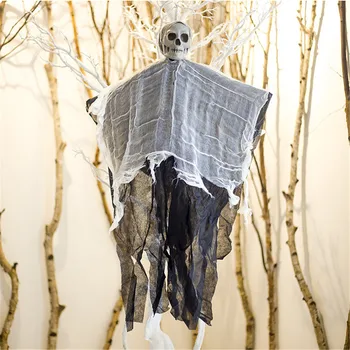 Скелет на Хелоуин Зловещата Атмосфера на Духа на Главата на Черепа Страховито За домашна Бар Парти На Открито Модерен