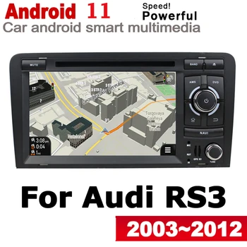 Стерео Android 11 Система Автомобилен GPS Navi Карта За Audi RS3 8P 2003 ~ 2012 MMI 2 DIN Мултимедиен Плейър, Радио, WiFi Система на Navi