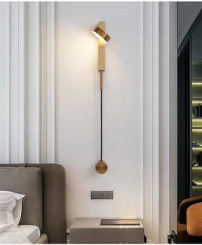 Съвременно простото осветление модерен дизайн, led осветление вътрешен стенен монтаж, лампа, отточна тръба на шарнирна връзка затемняющий стенен ключ монтиран на стената декоративна лампа ру